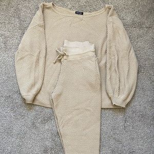 Nude Knit Sweat Set